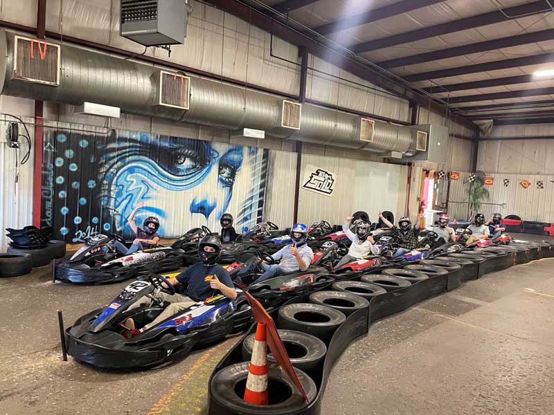 SMIT team members lined up to start race at ProKART