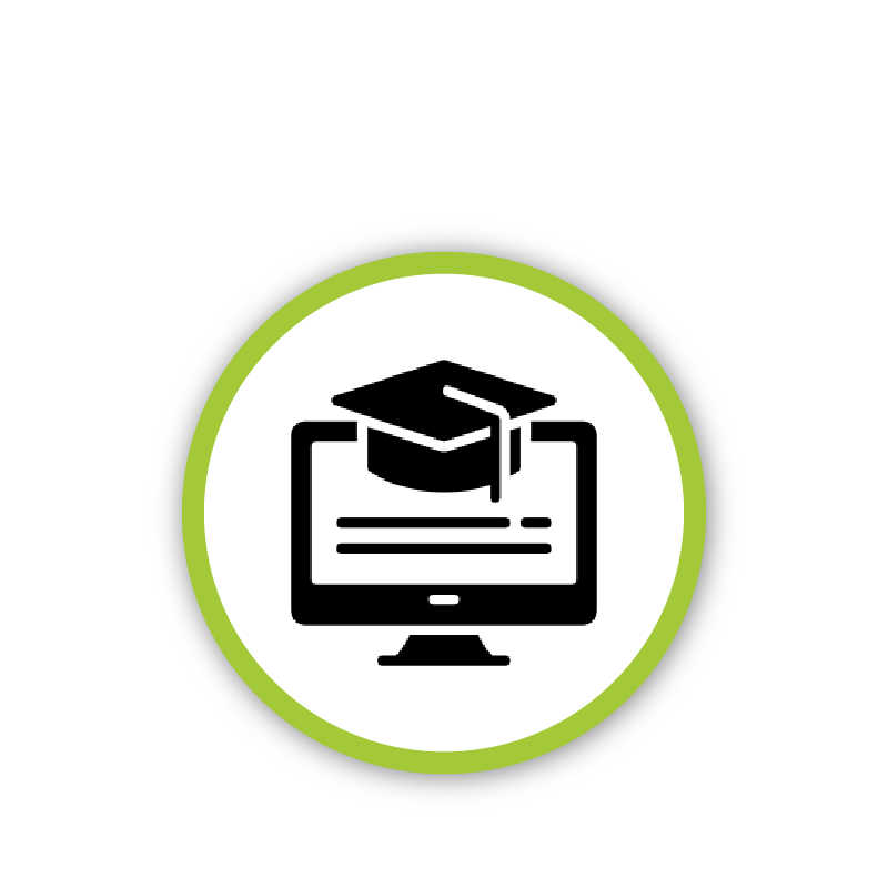 icon of online training certification